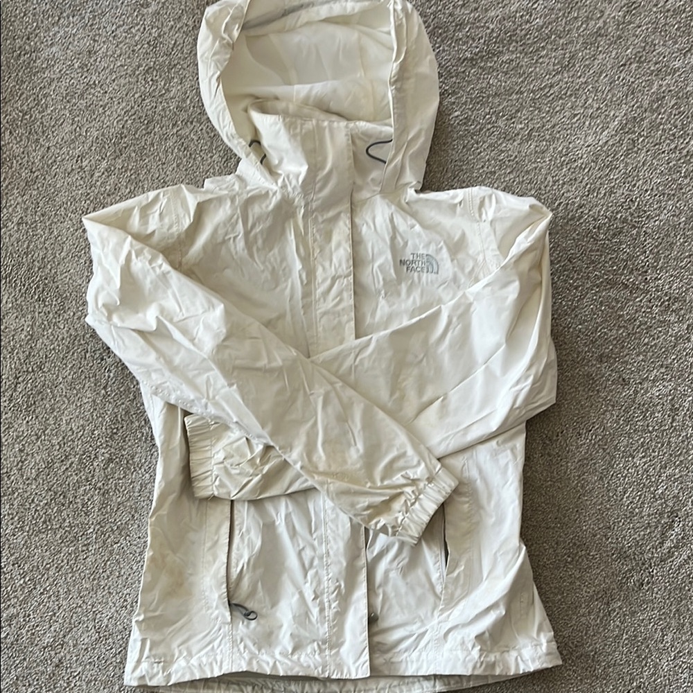 The North Face White Hooded Jacket